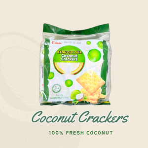 Sampling Services| Natural Coconut Crackers 220g Crispy Sweet Snack Original Vietnamese Coconut From Vietnam Factory - Product Image 1