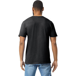 <b>Mens</b> Black Solid Short Sleeve Crew Neck Cotton T-<b>Shirt</b> Custom Logo OEM ODM Wholesale Apparel - Product Image 5
