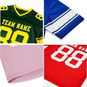 Camiseta de Fútbol Personalizada con Nombre y Número del Equipo, Uniforme de Fútbol Americano Personalizable para Hombres, Mujeres y Jóvenes, Regalo para Fanáticos - Product Image 4