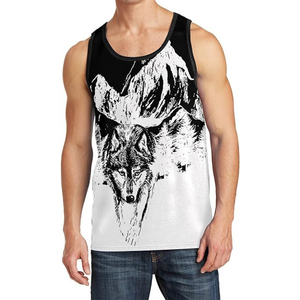 Organic Cotton Wholesale Men's Tank Top 3D Sublimation Printed Breathable Tank Top Stylish Premium Summer Gym <b>Singlets</b> - Product Image 4