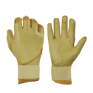 Service OEM - Gants de frappe en cuir kaki avec support de poignet et fermeture auto-agrippante - Équipement d'entraînement ambidextre - Product Image 1