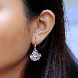 IER002 Vintage radiante 925 pendientes de gota de agua de plata esterlina con acento de piedras preciosas para compromiso de boda o regalo de fiestas - Product Image 4