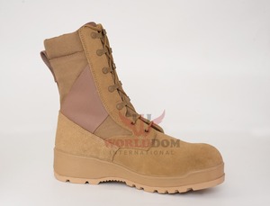 Botas Tácticas de Piel Ligeras con Cordones para Hombre, Marca Personalizada, para Actividades al Aire Libre, Impermeables, Equipo de Seguridad, Color Negro Primavera - Product Image 2