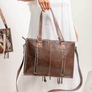 Handmade Cowhide Hair Floral <b>Hand</b> Tooled 100% Genuine Leather <b>Bag</b> For Women High Quality Shoulder <b>Bag</b> For Shopping Traveling - Product Image 3