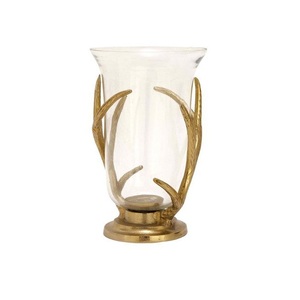 Metal Hurricane Candle Holder <b>Tealight</b> Hurricanes Hurricane Candleholder Tapered Glass With Aluminum Base Home Decoration - Product Image 4