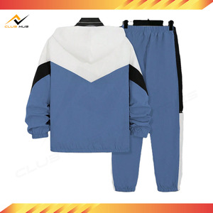 Best Sale Long Windproof Breathable Anti-Bacterial Winter Plus Size Customizable Two Piece Sport Tracksuit Hoody Sweatsuit Bulk - Product Image 4