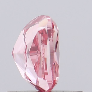 Diamant de laboratoire CVD/HPHT certifié IGI, 0,7 carat, taille coussin, couleur rose vif fantaisie, clarté VS, excellente taille, diamant non monté - Product Image 2