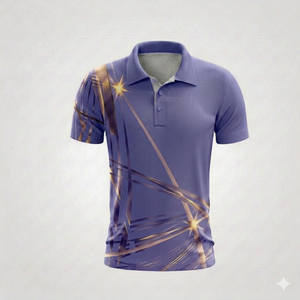 Ropa de Golf Personalizada de Alta Calidad, Material Deportivo de Secado Rápido, Corte Ajustado, Estampado Deportivo, Antiarrugas, con Bolsillo, Camisa Casual para Hombre - Product Image 1