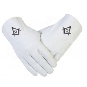 Guantes Masónicos Blancos de Algodón Personalizados al por Mayor de Alta Calidad y al Mejor Precio - Product Image 4