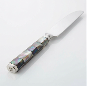 Ensemble de couverts en nacre avec poignées en résine, acier inoxydable, finition polie miroir, parfait pour l'utilisation en restauration. - Product Image 3