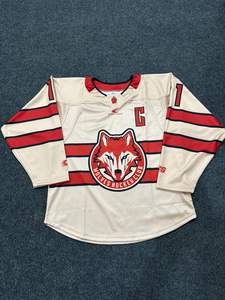 Uniformes de hockey sur glace pour hommes adultes en gros, faible MOQ, design personnalisé, 100 % polyester, séchage rapide, UPF 50, logo personnalisé, pantalon, chaussettes - Product Image 3