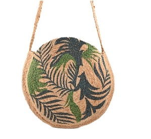 Bolso Bandolera Bohemio de Yute Tejido Ecológico con Decoración Cruzada, Bolso de Mano Tipo Tote para Mujer, para Todas las Temporadas - Product Image 1