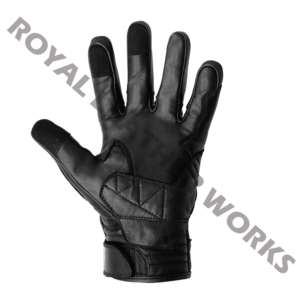 Guantes de Moto de Moda para Verano, al por Mayor, Forrados, de Cuero Genuino, para Hombre, Negros, de Lujo, Lisos, de Cachemira, Personalizados - Product Image 2