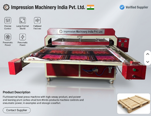 Impression Machinery India Cloth Cutting <b>Machine</b> 101x152cm Double Station Automatic for Rugs and Beddings Cotton Material - Product Image 5