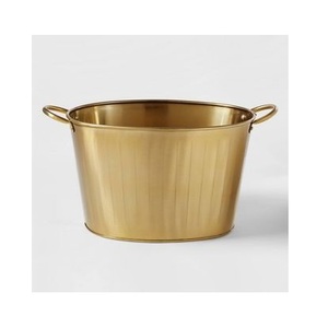 Modern Decorative Metal Ice Bucket For Wine Champagne Cooling With Strong Handle And Elegant Finish Ideal - Product Image 2