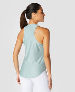 Vêtements de sport actifs haut court en coton personnalisé femmes entraînement Yoga gilet débardeurs en gros - Product Image 6