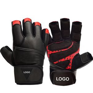Vente en gros de gants de gymnastique demi-doigts pour hommes et femmes avec logo personnalisé en cuir pour haltérophilie, entraînement physique et exercice - Product Image 5