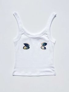 Women Luxury <b>Sequin</b> Beaded Tank <b>Top</b> Handmade Boutique Clubwear Camisole At Best Price - Product Image 6