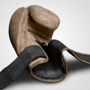 Gants de boxe en cuir pour adultes avec sangle de poignet en velcro, équipement d'entraînement d'arts martiaux, fermeture réglable - Product Image 2