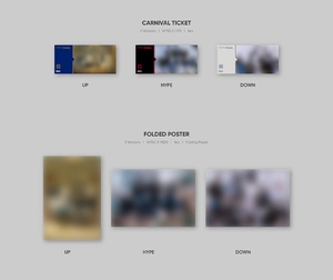 อีเอ็นเอชไฮเพน [BORDER CARNIVAL] UP/HYPE/DOWN ซีดีเพลงเคป๊อป 1 แผ่น จำนวน 3 แผ่น พร้อมการ์ดรูปภาพ การ์ดเลนติคูลาร์ โปสเตอร์พับได้ CMDC11627 ภาษาเกาหลี - Product Image 6