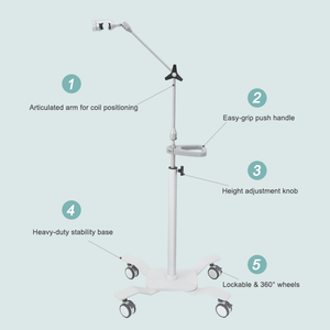 <span class=keywords><strong>Chariot</strong></span> médical WEIYE conçu pour la mobilité des bobines TMS, <span class=keywords><strong>chariot</strong></span> d'hôpital fiable sur roues, équipement médical de haute qualité - Product Image 3