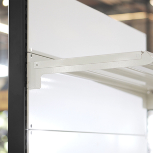 Góndola Metálica Ajustable para Montaje en Pared |   Estantes de tienda de conveniencia de una sola cara con panel trasero sólido - Fábrica OEM en Vietnam - Product Image 5