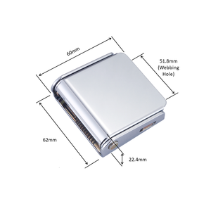 Sistema de Suspensión para Atracciones de Torre de Lanzamiento, Hebilla de Cinturón de Seguridad Abatible, 51.8mm, Acero al Carbono S50C, Plástico ABS, 2-5 Puntos - Product Image 2