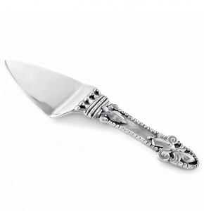 Stainless Steel <b>Cake</b> Knife With Ornate Design Handle Premium Flatware For Elegant <b>Cake</b> Serving Use And <b>Wedding</b> Use - Product Image 1