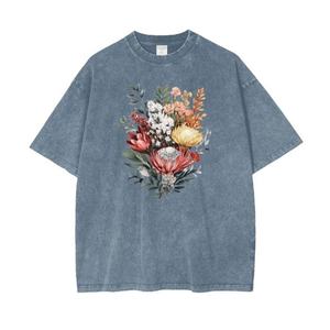 T-shirts personnalisés DTG DTF pour hommes, femmes, unisexes, streetwear surdimensionné, décontracté, imprimé graphique, coton, vente en gros, impression de t-shirts pour hommes - Product Image 3