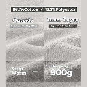 Nueva Moda Hombre Otoño Invierno Transpirable Estilo Urbano Manga Larga Holgado Color Sólido Sudadera con Capucha Casual Blusa Polar Tops Gris Sudaderas con Capucha 2027 - Product Image 5