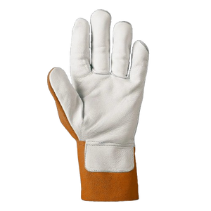 Gants de sécurité en cuir pleine fleur de vachette robustes pour soudage TIG, respirants, ignifuges et antistatiques pour la lutte contre les incendies - Product Image 3