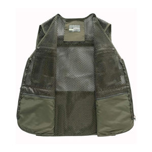 Men's Olive Green Multi Pocket Tactical <b>Vest</b> Breathable Zipper Closure Outdoor <b>Utility</b> Waistcoat Casual Summer Wear - Product Image 3