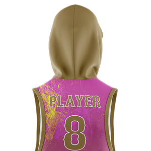 Sudadera sin mangas con capucha y logo frontal para hombre, de forro polar, informal, para invierno, con estampado digital - Product Image 5