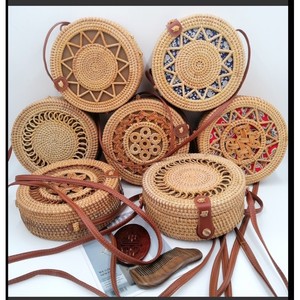 HIGH QUALITY Sustainable Premium Fashionable Rattan <b>Handbag</b> Best Selling Eco Friendly Woven Fashion <b>Summer</b> Beach Tote Bag Bulk - Product Image 6