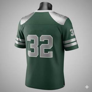 Camiseta de Fútbol Americano Personalizable de Secado Rápido, Transpirable, 100% Poliéster, Protección UV, Manga Corta, para Verano, Fabricación Personalizada - Product Image 2