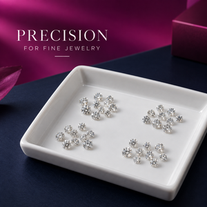 Diamants de laboratoire de qualité supérieure |   Diamant brillant de couleur GH, clarté SI, 0,08-0,13 CT, 2,7-3,2 MM, plus 11 pierres précieuses de diamant taille brillant - Product Image 3