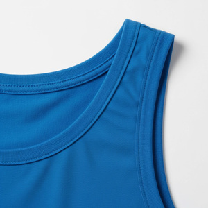Men's Gym Tank <b>Tops</b> Breathable Eco-Friendly Anti-UV O-Neck Polyester/Cotton <b>Mesh</b> Quick Dry Solid Sporty Workout Fitness Singlet - Product Image 4