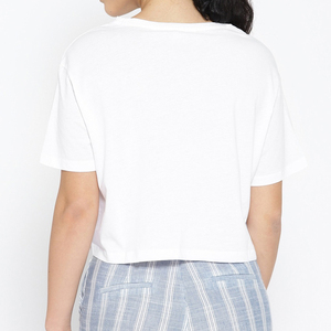 Chemisiers courts tendance pour femmes, été, en toile, manches courtes, t-shirt court - séchage rapide, écologique - Product Image 5