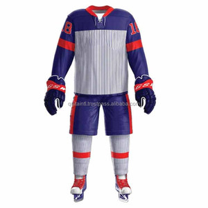 Ropa de hockey sobre hielo transpirable para adultos con camisetas de hockey sobre hielo impresas por transferencia de calor automatizada para adultos Hockey de poliéster 100% - Product Image 5