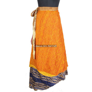 New Indian Printed Long <b>Wrap</b> <b>Around</b> <b>Skirt</b> Magic 38" Sarong Pareo Custom Latest Design Women Fashion Wear for Women - Product Image 2