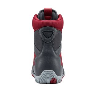 Botas de Boxeo y Lucha de Media Caña Rojas y Grises de Alta Calidad con Cordones, Transpirables, de Cuero, con Soporte de Tobillo para Hombre - Product Image 3