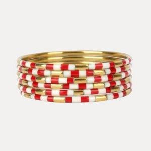 Bracelets en résine de qualité supérieure avec incrustation élégante en laiton, bijoux de costume multicolores pour un port élégant - Product Image 2