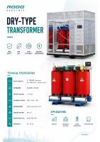 Transformateur sec triphasé sur mesure Dyn11, 30 kVA~6,3 MVA, refroidissement AN/AF, boîtier IP20, IEC60076 50/60 Hz