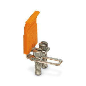 Barre de pont rectangulaire en cuivre et nylon SB 2-URTK/SP pour applications de bornes électriques - Product Image 1