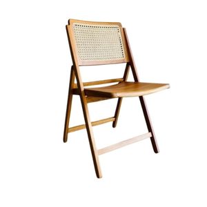 Meubles de salon, chaises. Le matériau principal est le bois de teck avec une combinaison de rotin sur le dossier. - Product Image 5