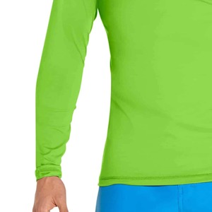 Rashguard unisexe personnalisé, haute qualité, nouveau design, séchage rapide, vêtements de sport compressifs, polyester/nylon, antibactérien, anti-UV - Product Image 4