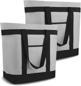 Bolsas Térmicas para Comestibles, Bolsas Reutilizables Grandes con Cierre, Bolsas de Compras Térmicas a Prueba de Fugas para Entrega de Alimentos, Playa - Product Image 6