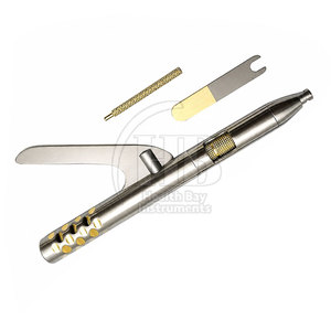 Kit de retrait de couronnes manuel en acier inoxydable, outils chirurgicaux dentaires réutilisables avec poignée ergonomique, instruments de précision pour le retrait de couronnes - Product Image 3