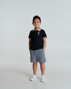 Conjuntos de Ropa para Niños y Bebés Unisex para Niñas 100% Algodón con Camiseta Estampada de Oso de Dibujos Animados y Pantalón Corto a Rayas - Conjunto Jayden - Product Image 6