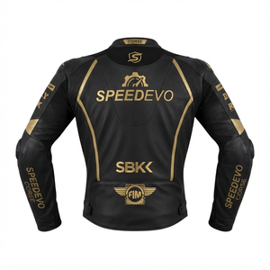Men’s Cowhide Leather <b>Racing</b> <b>Jacket</b>/Chaqueta MotoCP Style CE Level 2 Armor Motorcycle Track Riding Protective Gear CE - Product Image 2